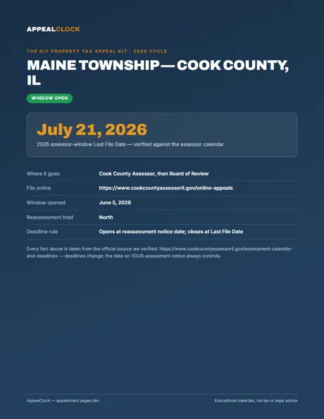 Maine Township appeal kit — cover