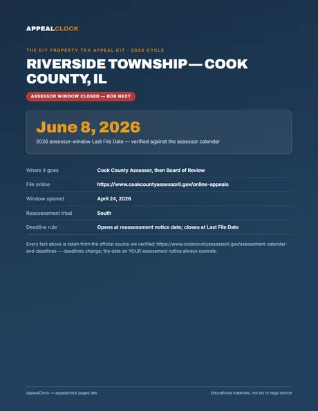 Riverside Township appeal kit — cover